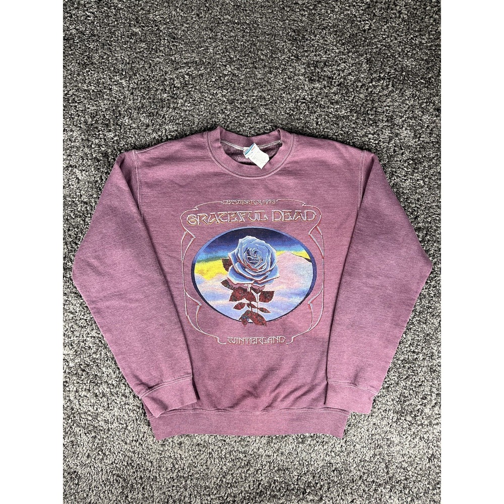Junk Food Grateful Dead Winterland Rose Sweater Adult Size Small 2021